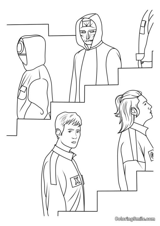 Héroes de Squid Game 2 - Página para Colorear