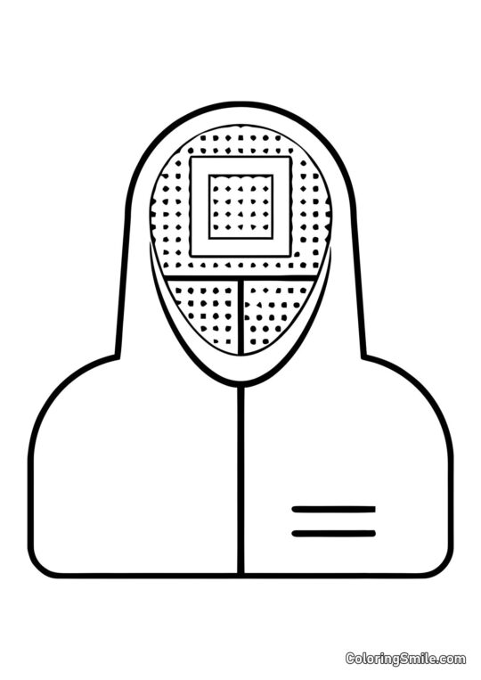 Gerente de Squid Game - Página para Colorear