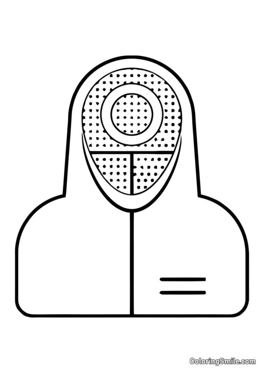 Trabajador de Squid Game - Página para Colorear