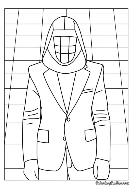 Anfitrión de Squid Game - Página para Colorear