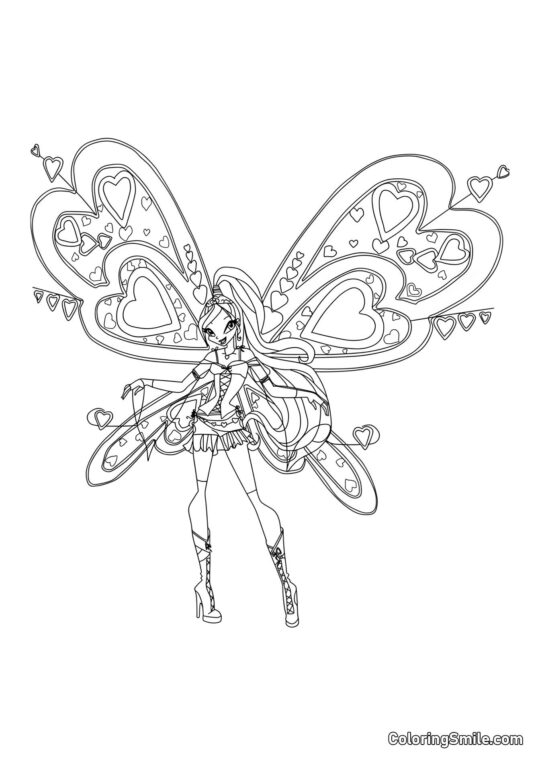 Winx Bloom Flyrix Winx Bloom Flyrix - Página para Colorear