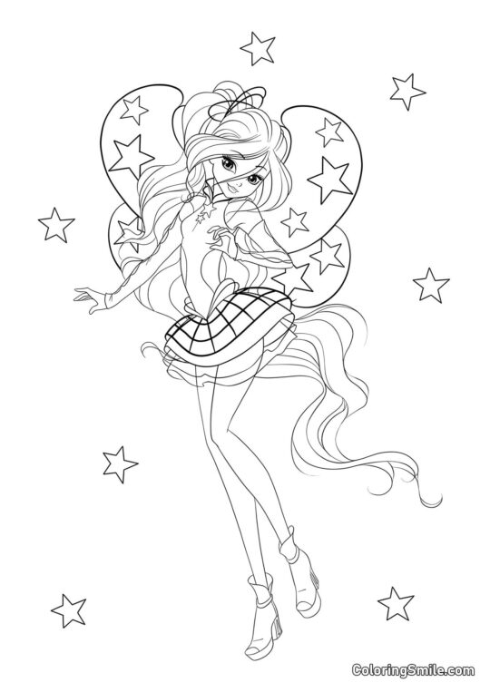 Winx Bloom Cosmix Winx Bloom Cosmix - Página para Colorear