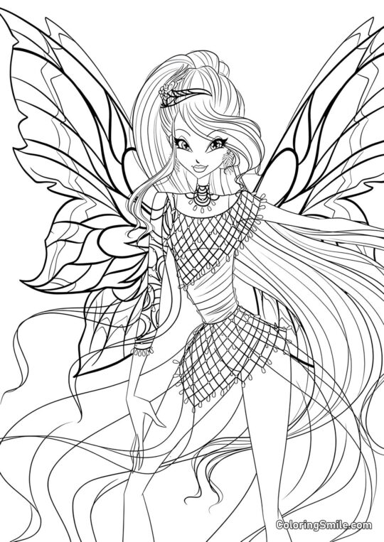 Winx Bloom Bloomix Winx Bloom Bloomix - Página para Colorear