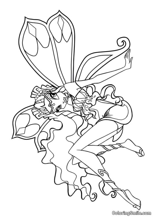 Winx Layla Enchantix Winx Layla Enchantix - Página para Colorear