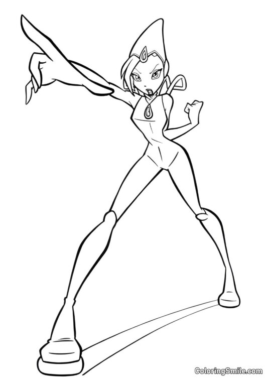 Tecna Ataca Tecna Ataca - Página para Colorear