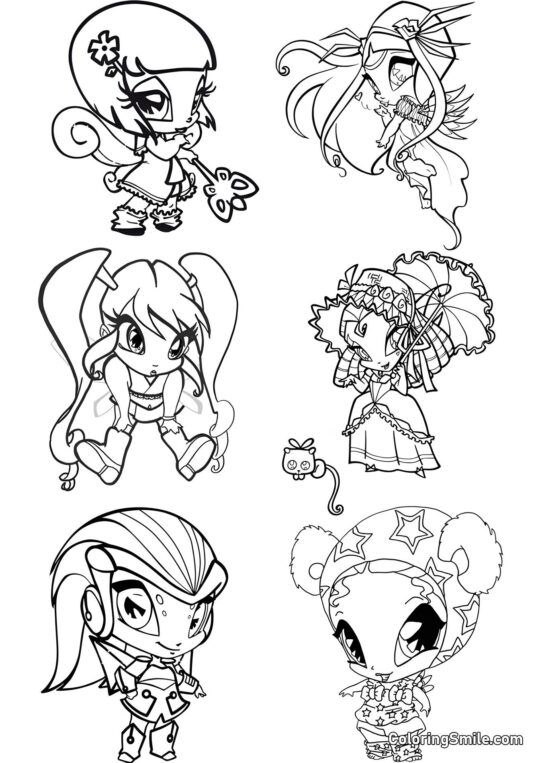 Pixie Pixie - Página para Colorear