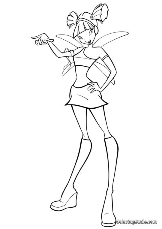 Musa Ama la Música Musa Ama la Música - Página para Colorear