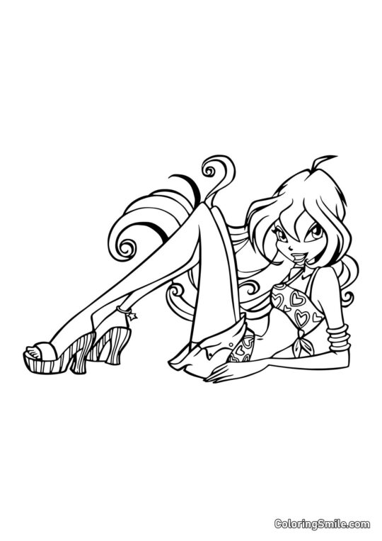 Bloom en una Camiseta con Patrón de Corazones Bloom en una Camiseta con Patrón de Corazones - Página para Colorear