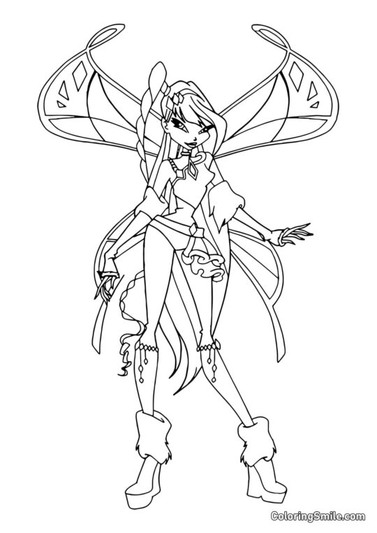 Winx Musa Lovix Winx Musa Lovix - Página para Colorear