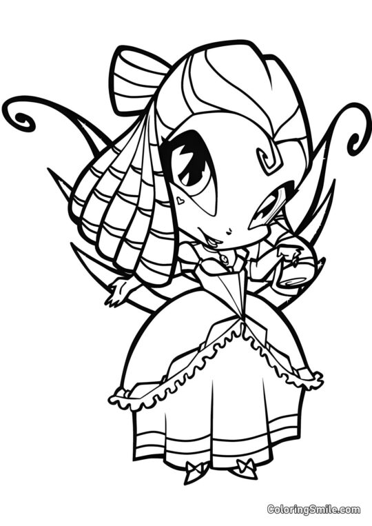 Pequeña Hada Tune Pequeña Hada Tune - Página para Colorear