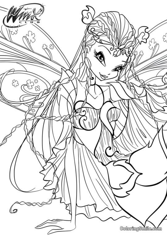 Winx Flora Bloomix Winx Flora Bloomix - Página para Colorear