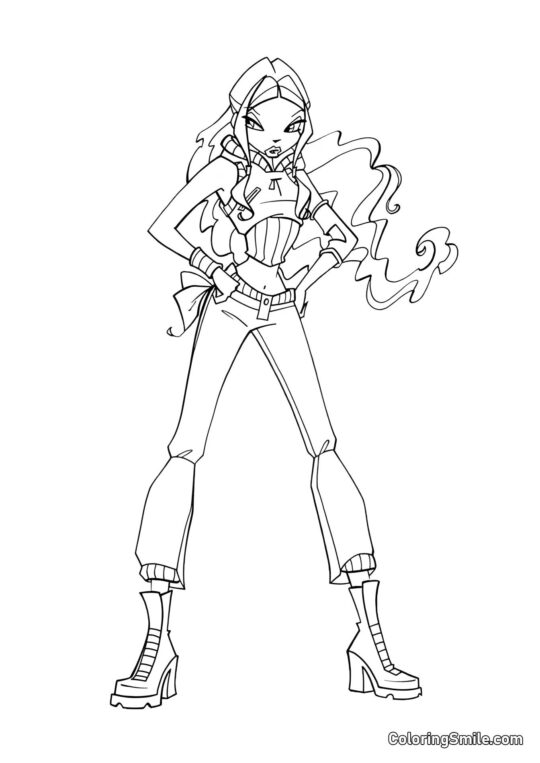 Layla Sospechosa Layla Sospechosa - Página para Colorear