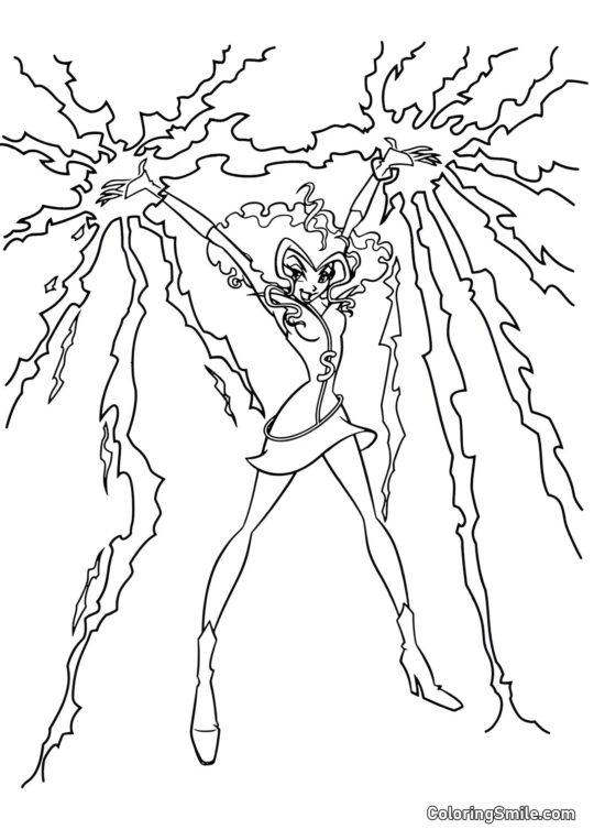 Stormy – Bruja de las Tormentas Stormy – Bruja de las Tormentas - Página para Colorear