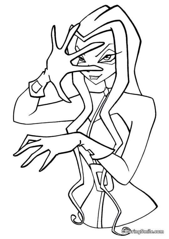 Bruja Darcy Bruja Darcy - Página para Colorear