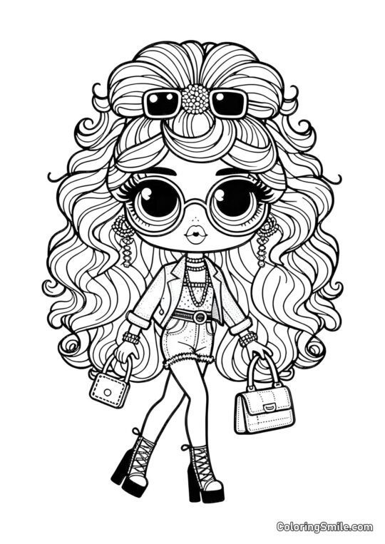 Maestra Muñeca LOL - Página para Colorear