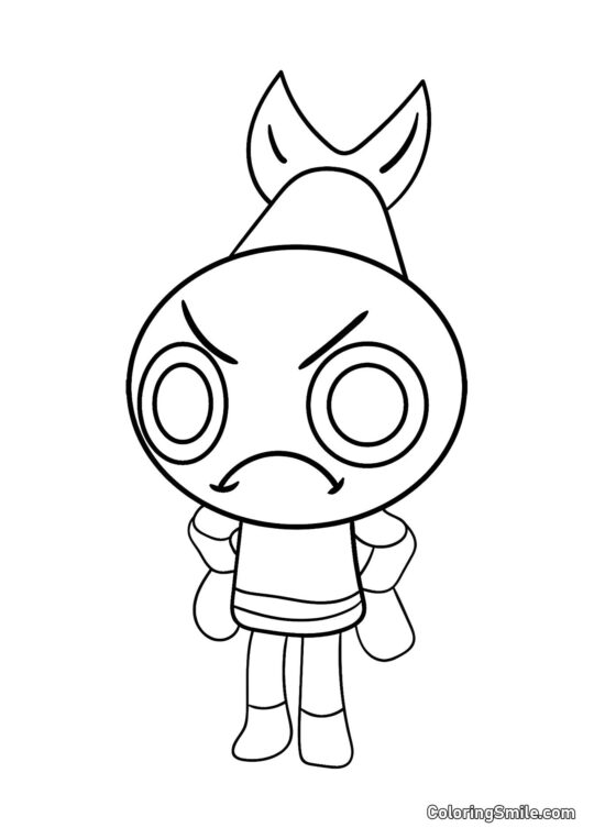 Shrimpo del Mundo de Dendy - Página para Colorear