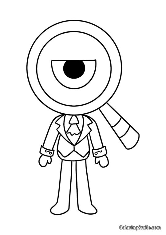 Roger del Mundo de Dendy - Página para Colorear