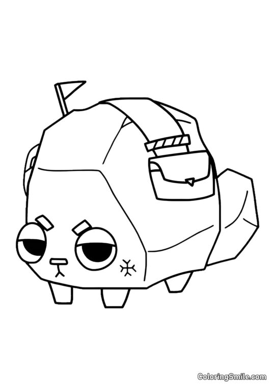 Pebble del Mundo de Dendy - Página para Colorear