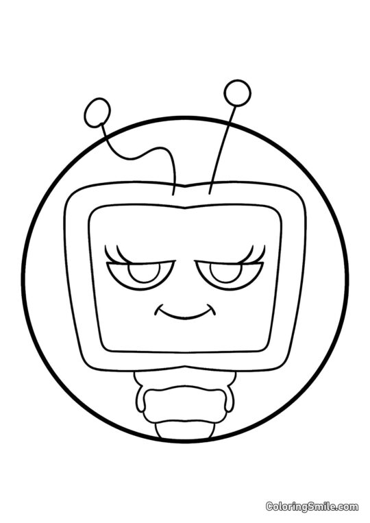 Retrato de Vi del Mundo de Dendy - Página para Colorear