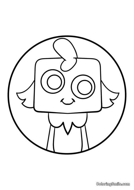 Retrato de Gub del Mundo de Dendy - Página para Colorear