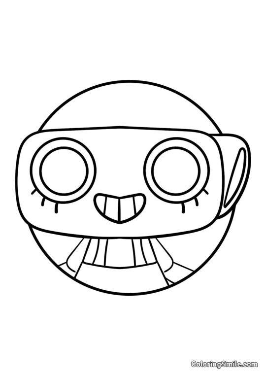 Retrato de Shelly del Mundo de Dendy - Página para Colorear