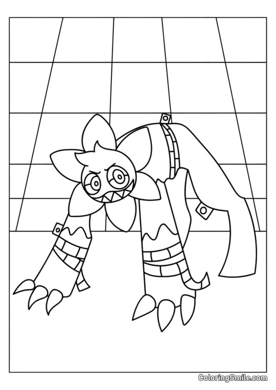 Dendy Torcido - Página para Colorear