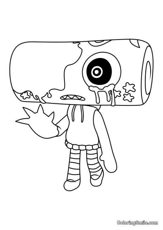 Cosmo Torcido - Página para Colorear