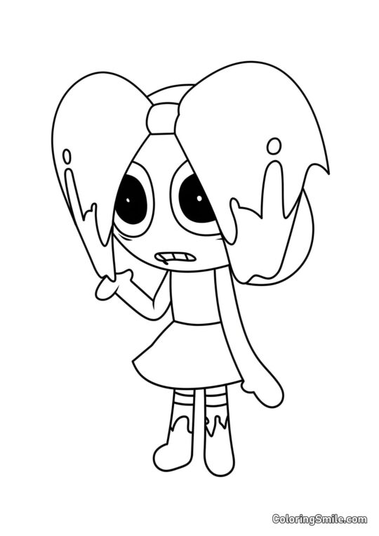 Poppy Torcida - Página para Colorear