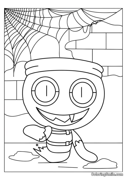 Finn Torcido del Mundo de Dendy - Página para Colorear