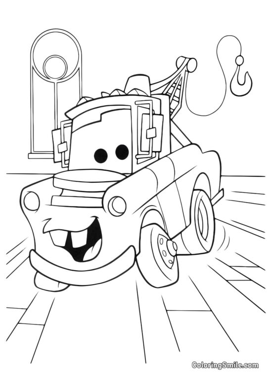 Mater con un gancho - Página para Colorear