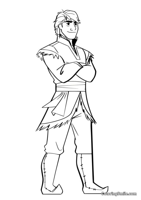 Kristoff de Frozen 2 - Página para Colorear