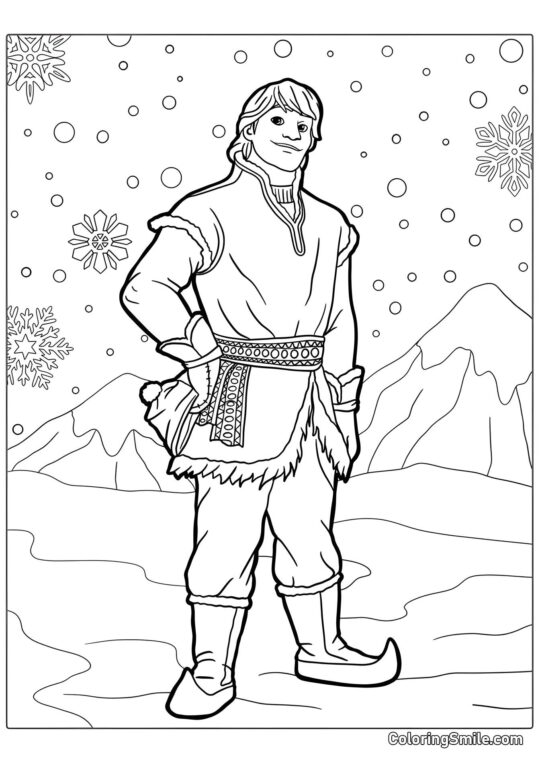 Kristoff de Frozen 2 - Página para Colorear